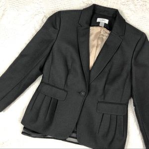 LOFT Grad Tiered Pleated Textured Blazer